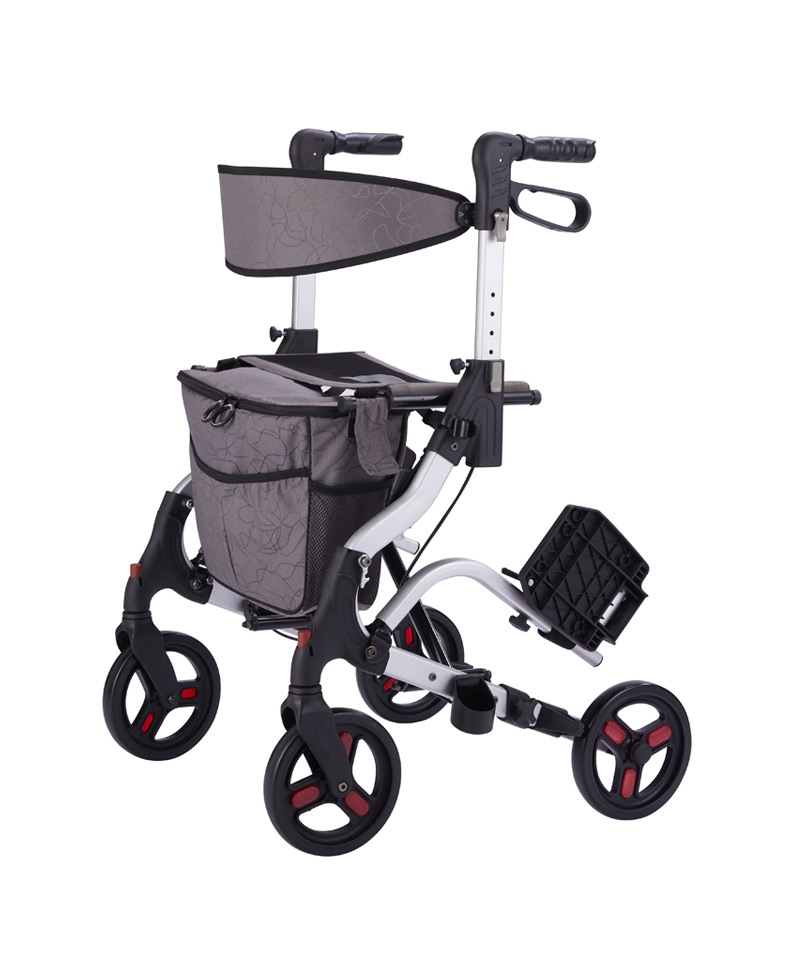 Escape Folding Rollator Walker with Wheels & Seat - Red, Grey, Blue – Ease  Living